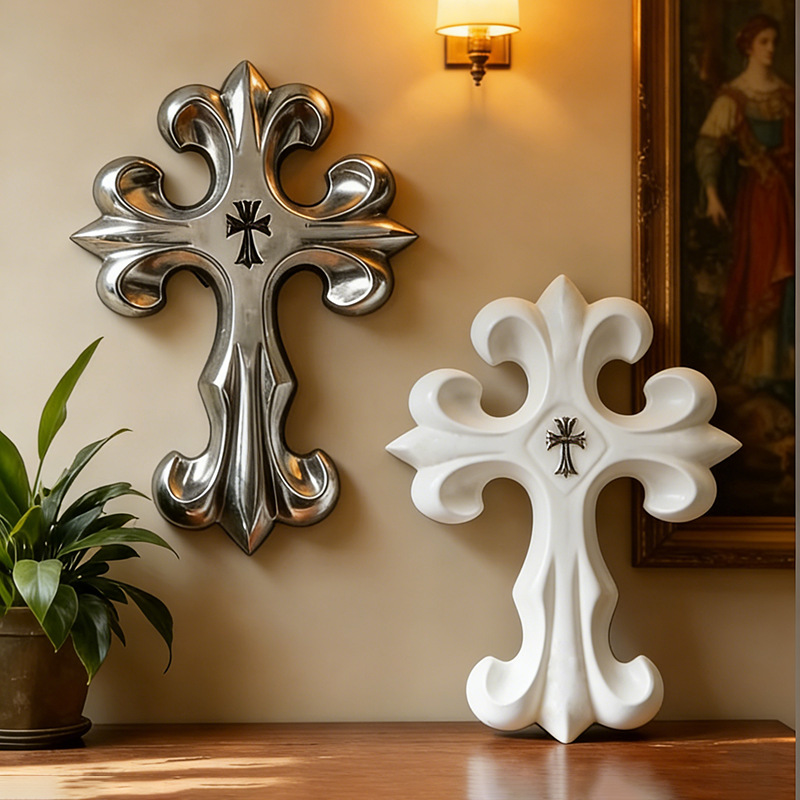 Vintage Home Textiles - Retro Cross Wall Decor Gothic Style