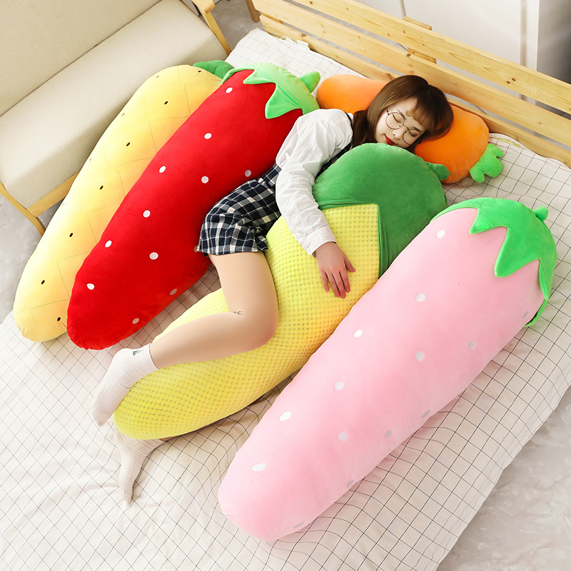 Bolster Pillow Long - 50/70/120CM Long Fruits Plush Toys Pillow