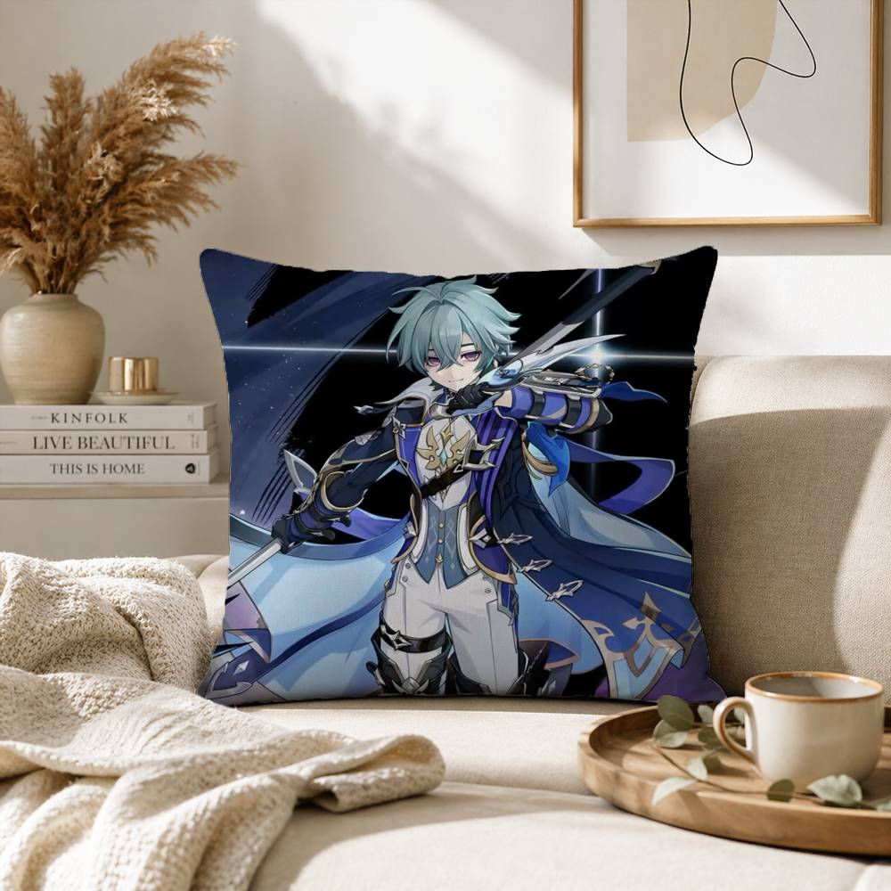 Cryo L-Lohen G-Genshin Pillow  - đánh giá và giá Home Textiles Là Gì