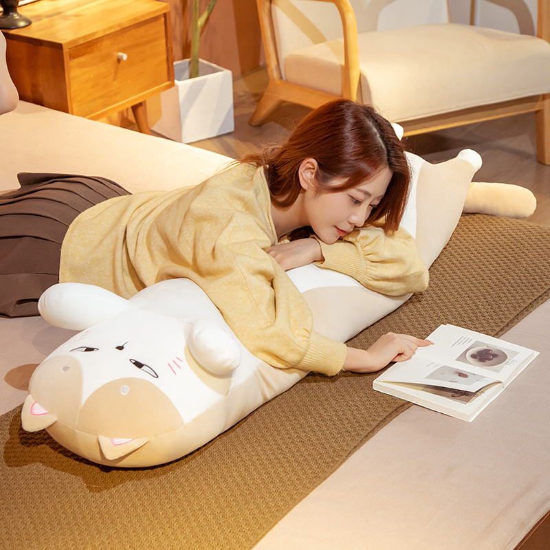 50-130cm Kawaii Soft Long Cat  - đánh giá và giá Bolster Pillow Long