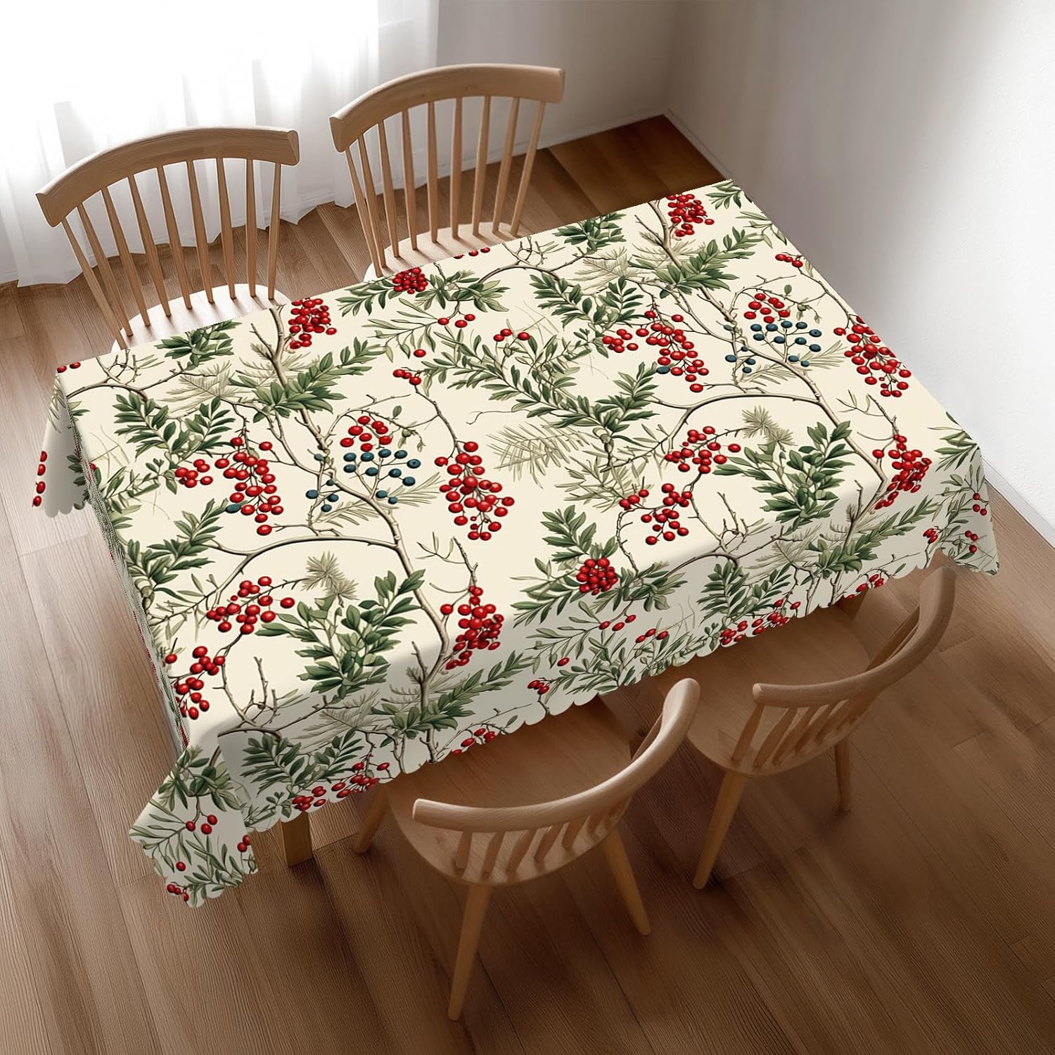 Watercolor Holly Berry Christm - đánh giá và giá Home Textiles Premium