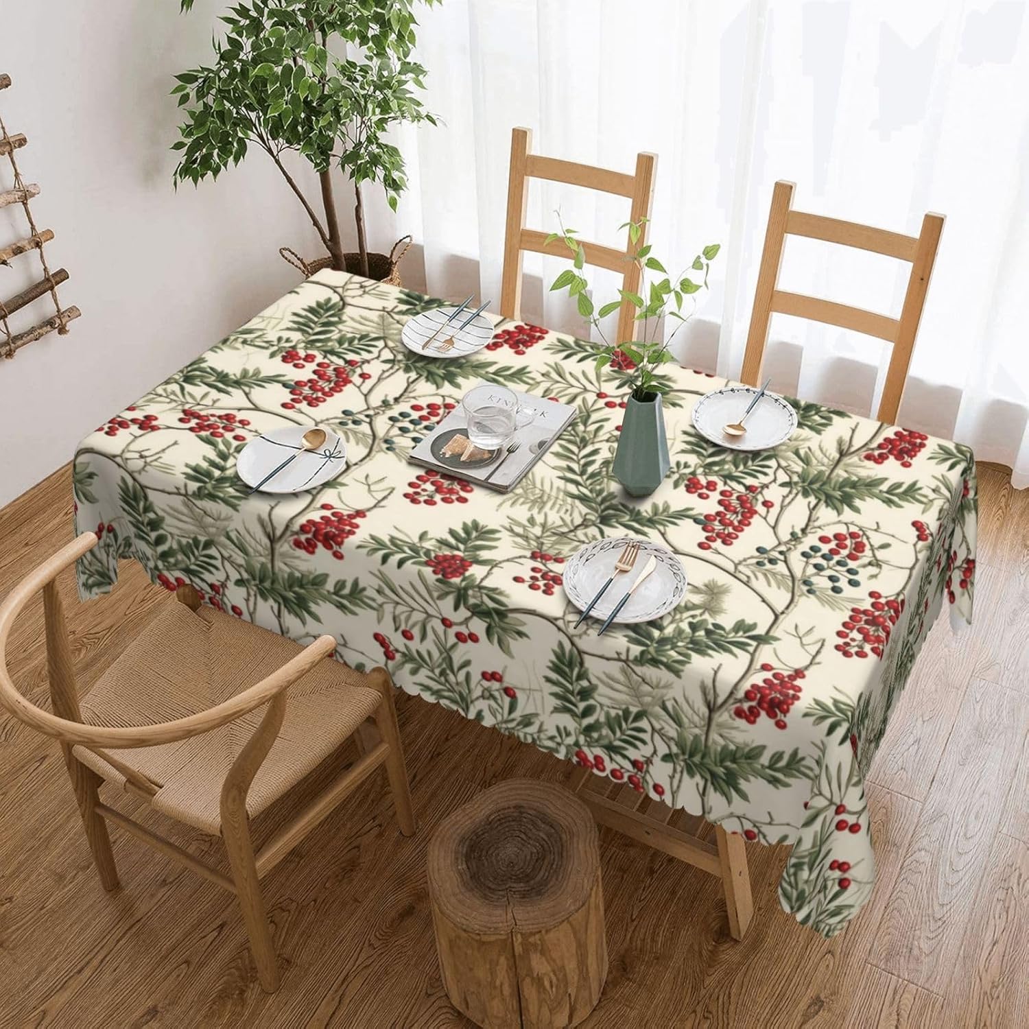 Watercolor Holly Berry Christm - đánh giá và giá Home Textiles Premium