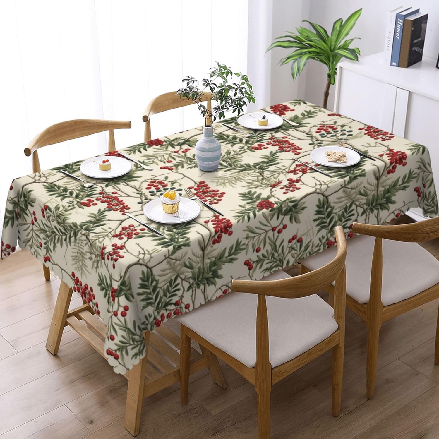 Watercolor Holly Berry Christm - đánh giá và giá Home Textiles Premium