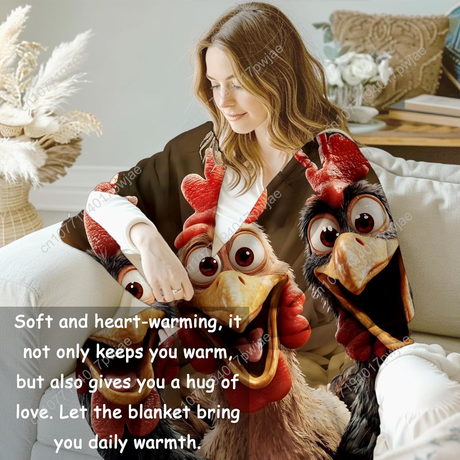 Chickens Blanket Gifts for Wom - đánh giá và giá Home Textiles Throw