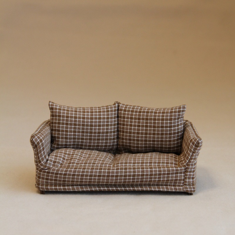 Vintage Miniature Sofa Plaid F - đánh giá và giá Vintage Home Textiles