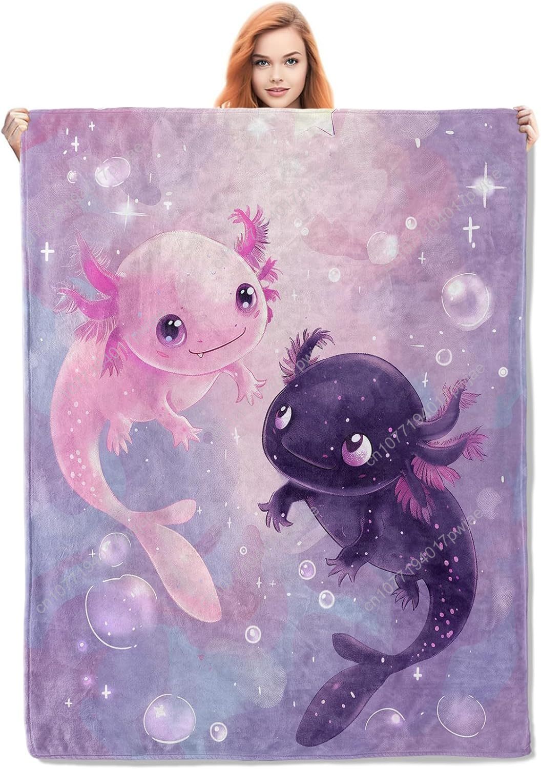 Axolotl Blanket Cute Axolotls  - đánh giá và giá Home Textiles Throw
