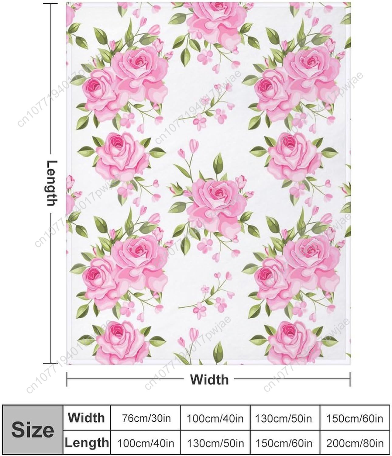 Pink Flower Throw Blanket Flor - đánh giá và giá Home Textiles Throw