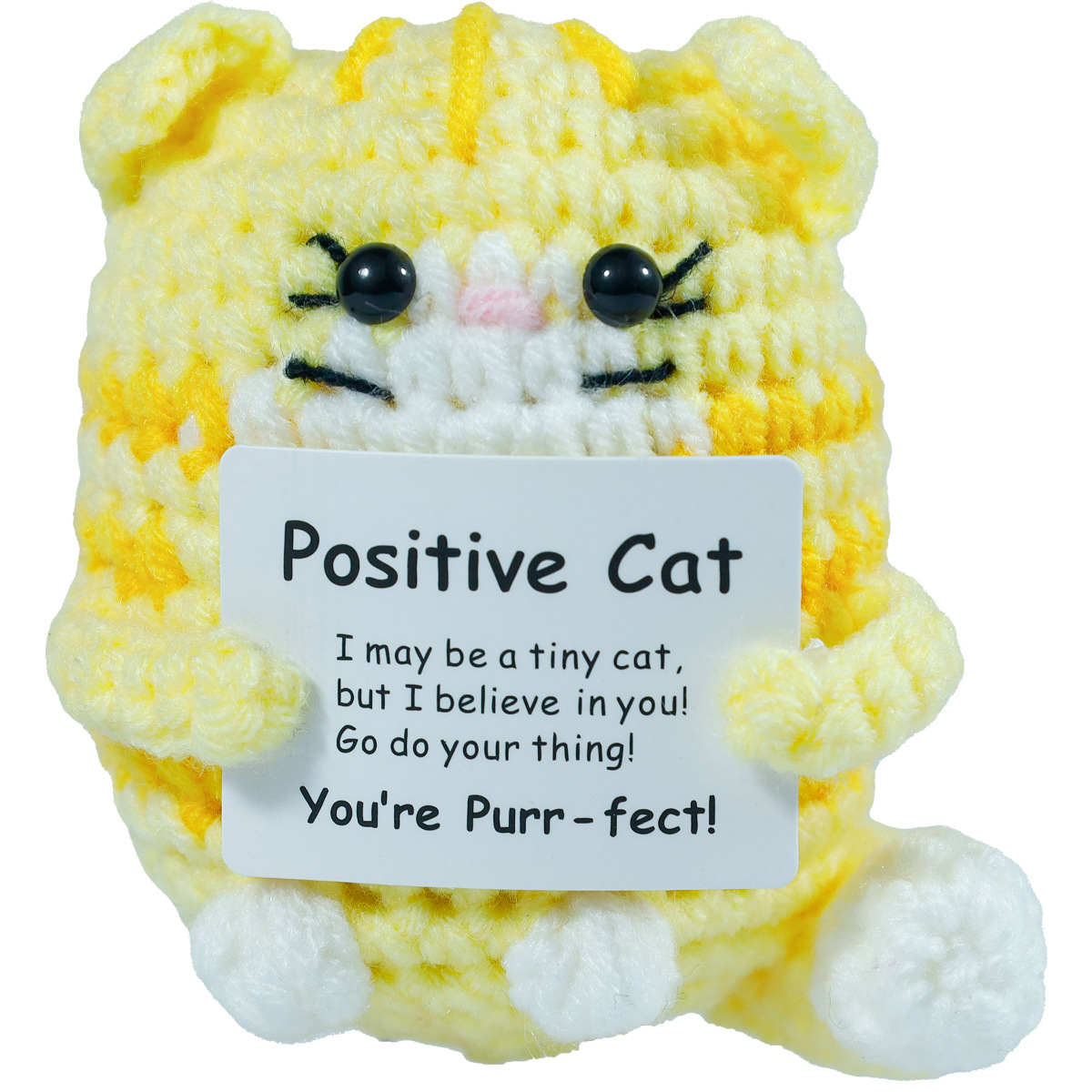 Funny Crochet Positive Cat Dol - đánh giá và giá Home Textiles Europe