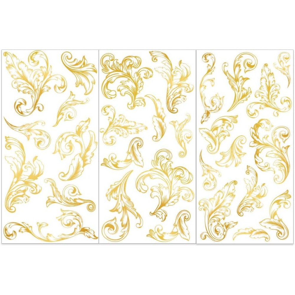3pcs/Set Damask Rub on Transfe - đánh giá và giá Vintage Home Textiles