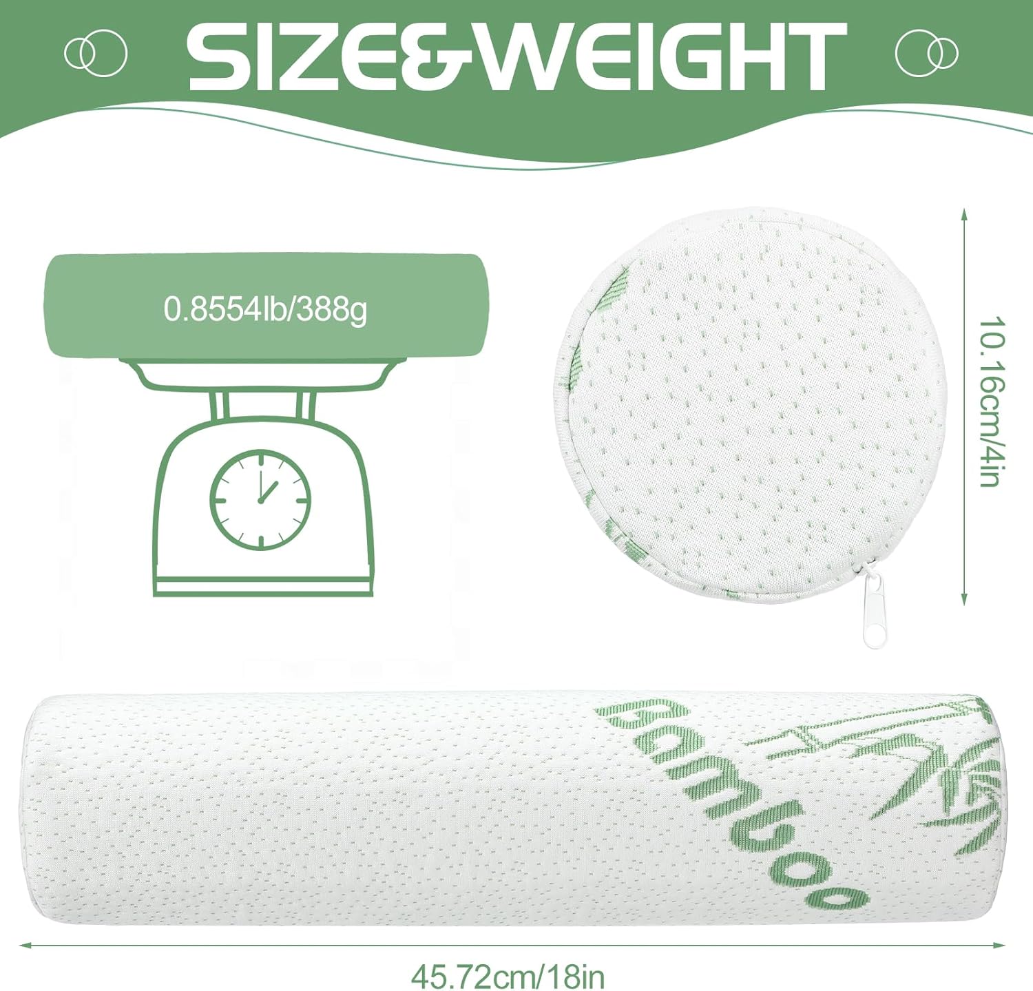 Memory Foam Roll Pillow for Kn - đánh giá và giá Bolster Pillow Long