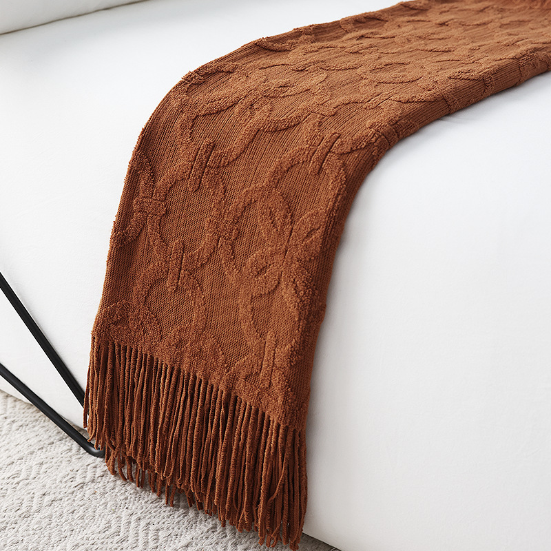 Nordic Knit Bed Runner  Soft T - đánh giá và giá Home Textiles Throw
