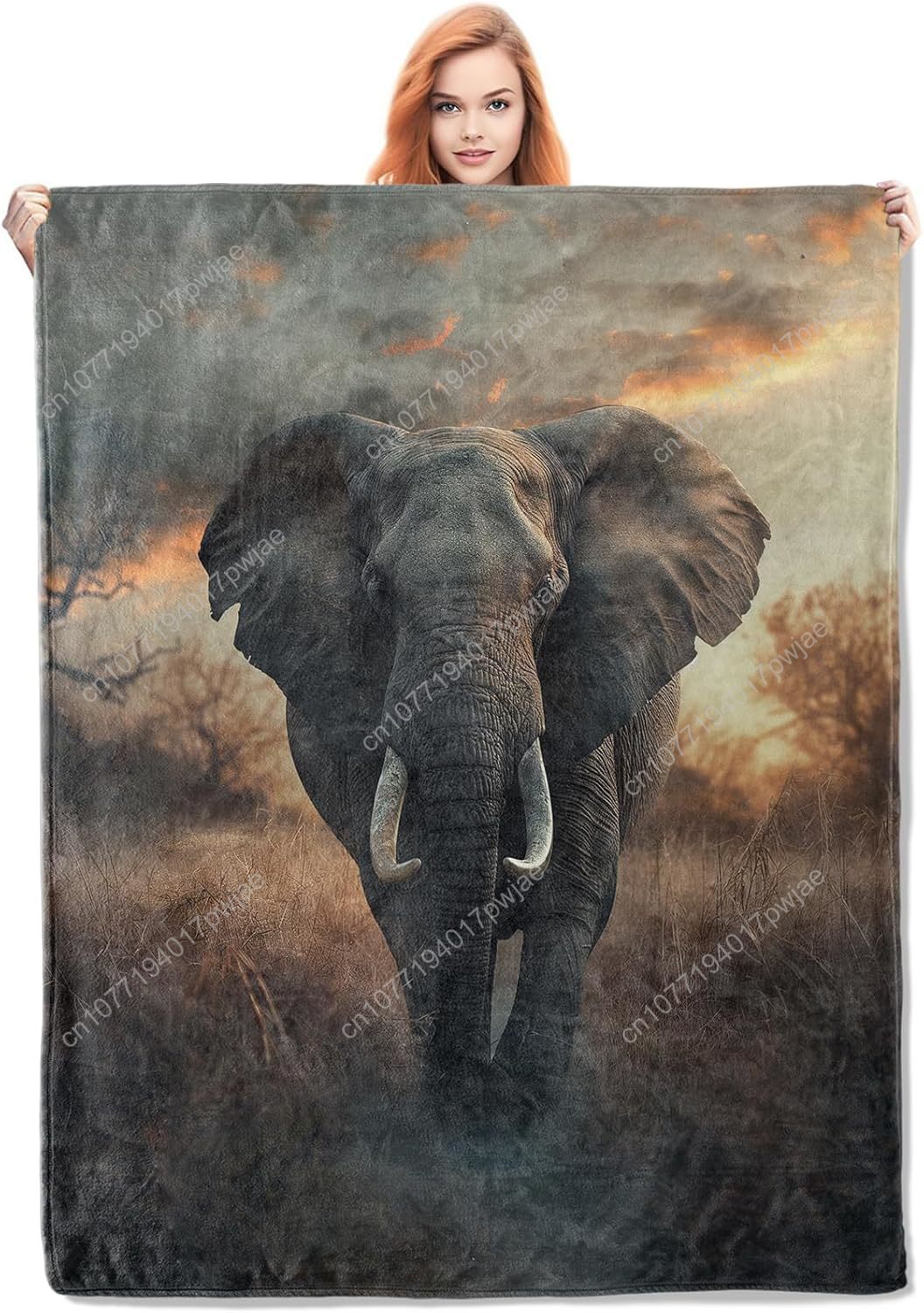 Elephant Fleece Blanket, Reali - đánh giá và giá Home Textiles Throw