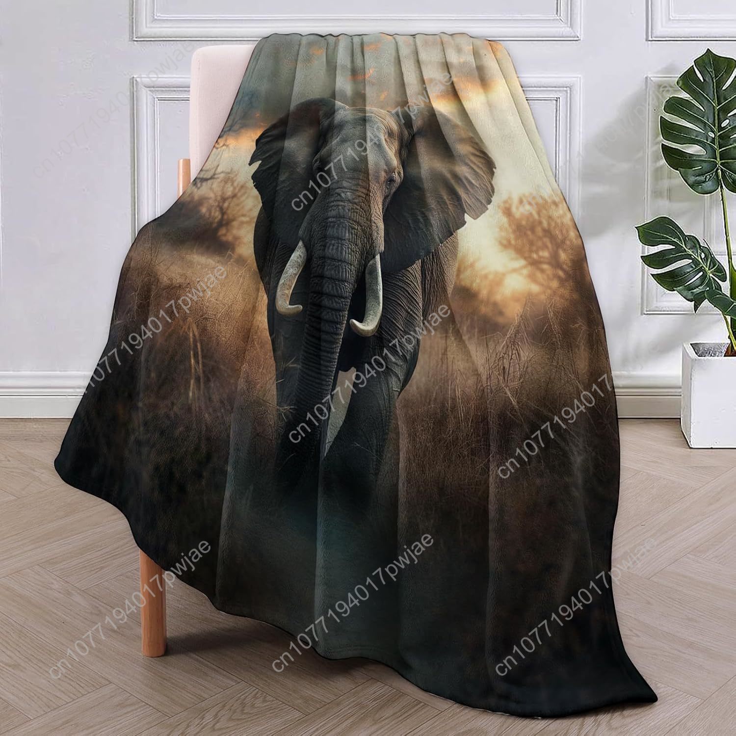 Elephant Fleece Blanket, Reali - đánh giá và giá Home Textiles Throw