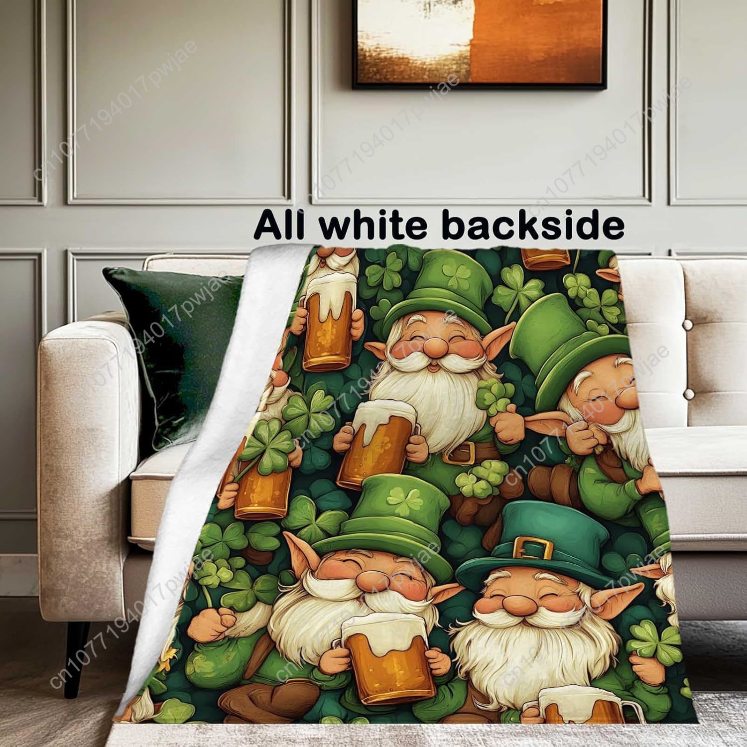 St. Patrick’s Day Gnome Throw  - đánh giá và giá Home Textiles Throw