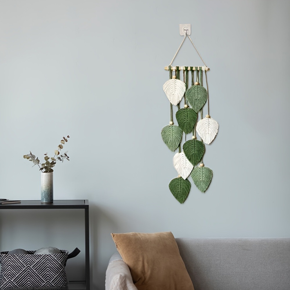 Handwoven Leaf Wall Hanging Ta - đánh giá và giá Home Textiles Europe