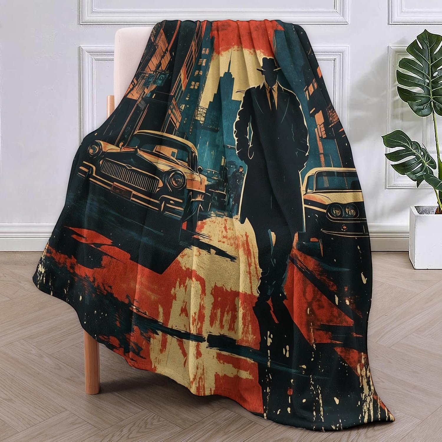 Noir Detective Blanket Gifts f - đánh giá và giá Home Textiles Throw