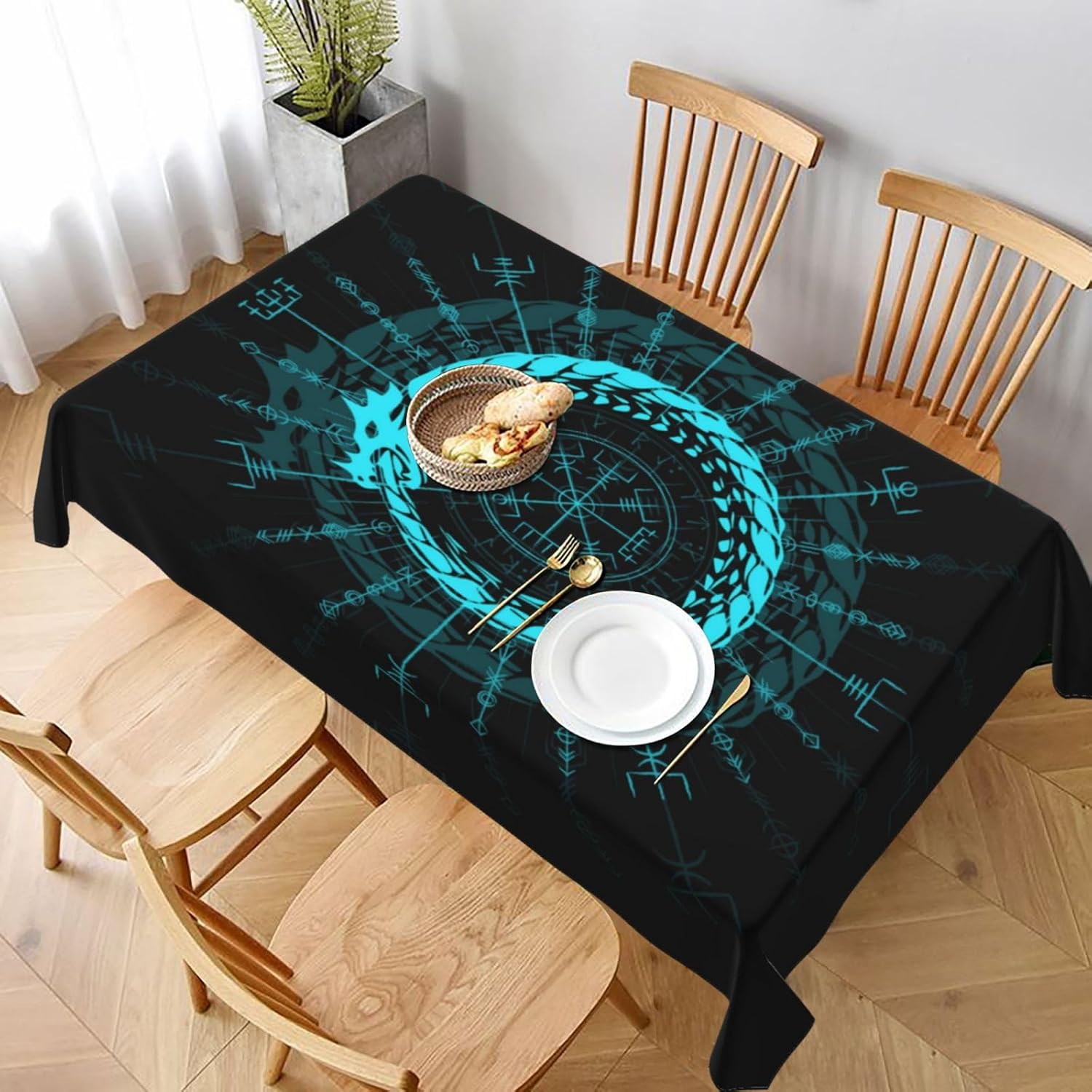 Viking Dragon Symbol Tableclot - đánh giá và giá Home Textiles Premium