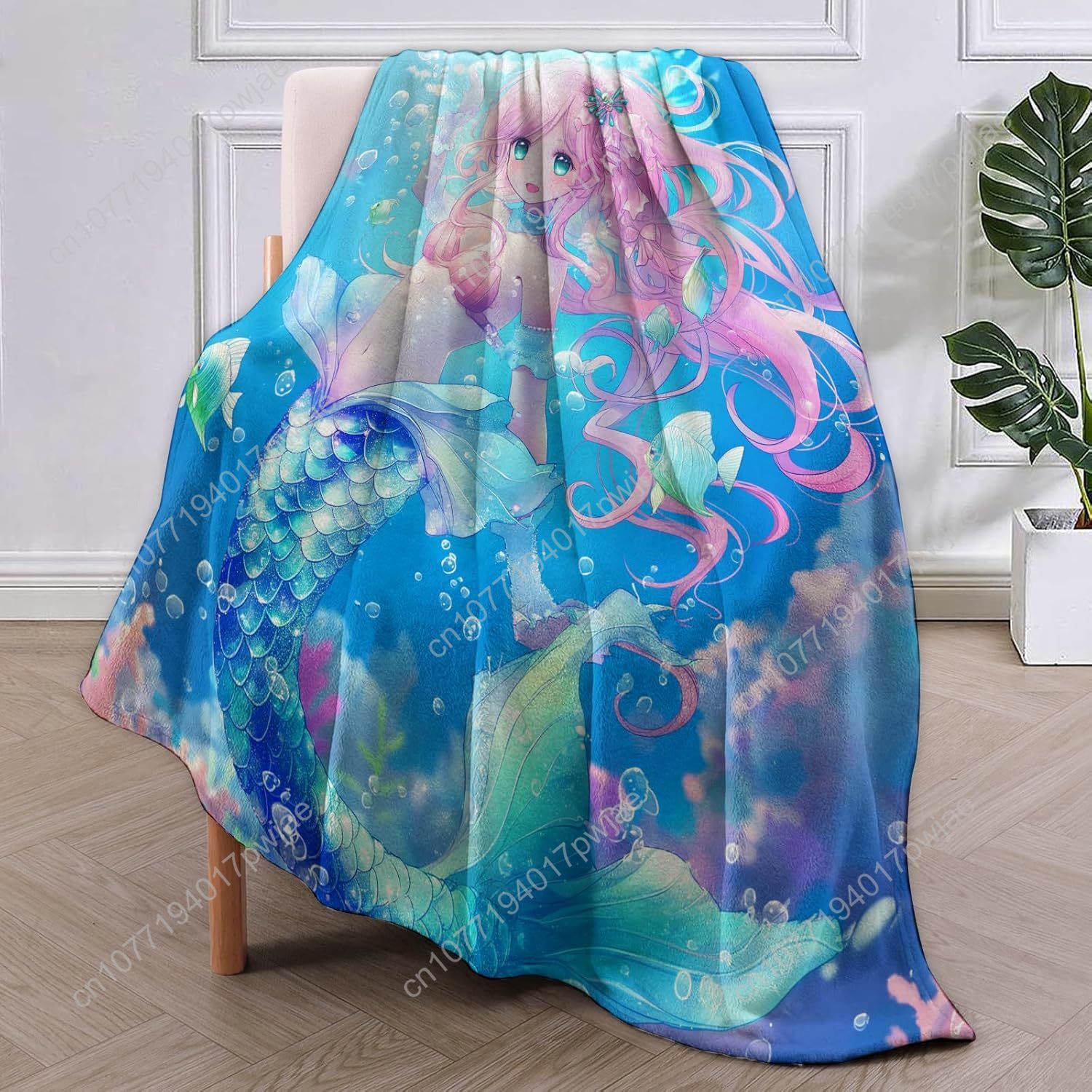 Cute Mermaid Blanket Cartoon F - đánh giá và giá Home Textiles Throw