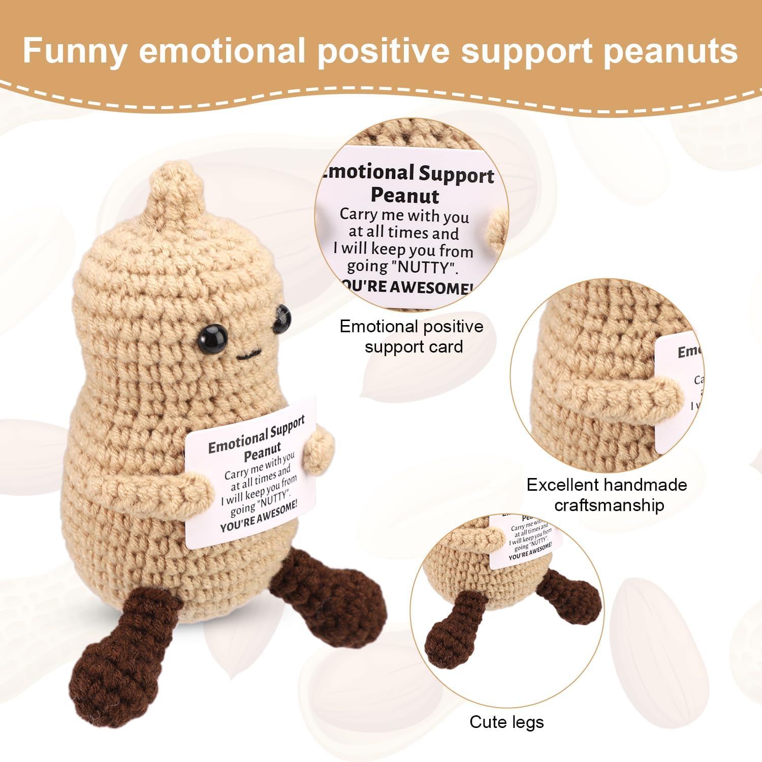 Funny Crochet Peanut Handmade  - đánh giá và giá Home Textiles Europe