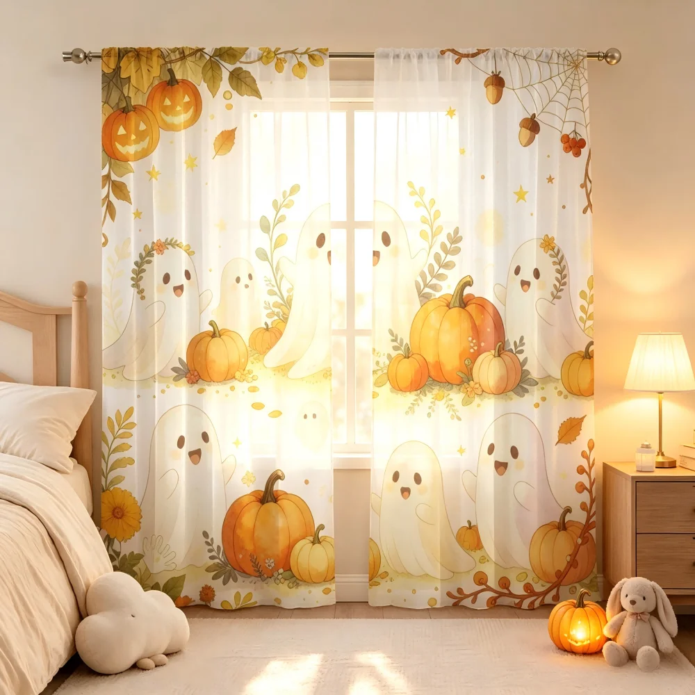 2PCS Digital Print Sheer Curta - đánh giá và giá Curtain Sheer Voile